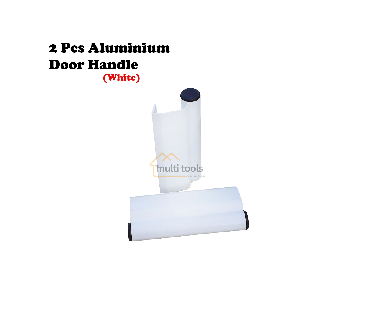 2 Pcs Aluminium Door Handle [White]